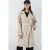 Gordel Lang Trenchcoat met Jas Kraag