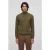 Lacoste Zipped High Neck Cotton Sweater Olive