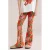 WE Fashion flared legging oranje/roze/groen
