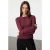 TRENDYOLMİLLA Dames Bordeaux Effen Lang Regular fit Blouses