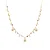 Luxenter Sterling Zilver 925 Ketting met Veelkleurig Kristal afgewerkt in 18K geel goud – Sekhay