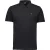 No Excess Polo pique garment dyed black