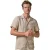 Profuomo overhemd beige met borstzak gemêleerd