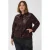 Kaffe Curve Plus Size imitatieleren jas – donkerrood