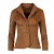 Bruin colbert Punto di Roma, Alcantara-look