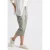 Street One Dames 3/4 satijnen broek met zakken in Groen