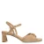 Manfield suède sleehakken beige