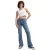 Halfhoog uitlopende skinny jeans voor dames Superdry