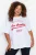 Trendyol Curve Dames Wit Slogan Kort Oversized Grote maten T-shirts