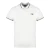 Cavalli Class Dubbel Tipped Kraag Grijs Logo Witte Polo Shirt
