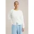 WE Fashion fijngebreid vest wit