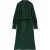 Closed Belted V Neck Dress Fern Green