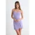 TRENDYOLMİLLA Dames Paars Effen Kort / Mini Mouwloos Bodycon Jurken