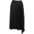 Joseph geplooide midi-rok met asymmetrische vorm in zwart polyester