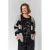 Gozzip gebreid gestreept vest met wol – beige/zwart