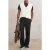 Reiss Sleeveless V Neck Cable Vest Winter White
