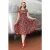 Topvintage exclusive ~ Adriana Poppy swing jurk in donkergroen