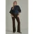 Para Mi corduroy flared broek – bruin