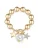 Lulu & Jane Armband  goudgeel / parelwit