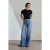 Hoog-Waisted Wijde Jeans van Katoen