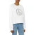 Moschino Peace Symbol Cotton Sweatshirt White