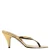 Mango imitatieleren muiltjes met hak – goud metallic