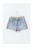 Gina Tricot denim straight regular waist short light blue denim