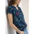 Cecil Dames Shirt met V-hals en bloemenprint in Blauw
