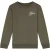Malelions Junior Striped Signature Sweater | Moss Green/Beige