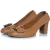 Chloe, bruine leren loaferpumps