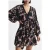 Reiss Kerina-floral Dress Pink/black
