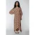 Colourful Rebel Alice Graphic Fan Maxi Wrap Dress Vintage Pink