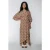Colourful Rebel Alice Graphic Fan Maxi Wrap Dress Vintage Pink