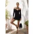 TRENDYOLMİLLA Dames Zwart Effen Kort / Mini Lang Stijlvol/Avond Bodycon Jurken