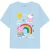 Peppa Pig Meisjes Regenbogen & Vriendjes T-shirt met lange mouwen (Lichtblauw)