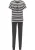 Bruno Banani Pyjama  antraciet / lichtgrijs