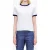 A.P.C. T-shirt Short Sleeve Contrast Chalk