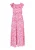 IZIA Zomerjurk  pink / donkerrood / wit