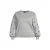 GREAT LOOKS sweater met borduursels grijs melange