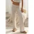 Elastische Taille Zachte Textuur Gebreide Broek