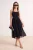 TRENDYOLMİLLA Dames Zwart Gestructureerd Maxi Mouwloos Skater Jurken