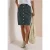 Kniehoge denimrok met luipaardprint