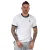 Fila Marconi Essential T-shirt met contrasterende bies voor heren, wit-marineblauw