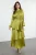 Trendyol Modest Dames Groen Effen Maxi Lang Stijlvol/Avond Skater Modest Avond Jurken