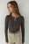 Ribbelige Drukknoop Gebreide Top