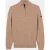 Baileys Half Zip Blauw Front Body Structure Knit 628406/985