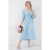 A-Form Fit Midi-jurk met V-hals en binddetail
