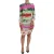 Bloemige Mini-jurk Multikleur
