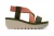 Fly London Dames YABI922FLY Groen Rose Goud Cupido Leren Sandalen Espadrille Platform Wedges