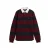 Tommy Hilfiger Rugby regular fit gestreepte sweater – bordeaux/donkerblauw